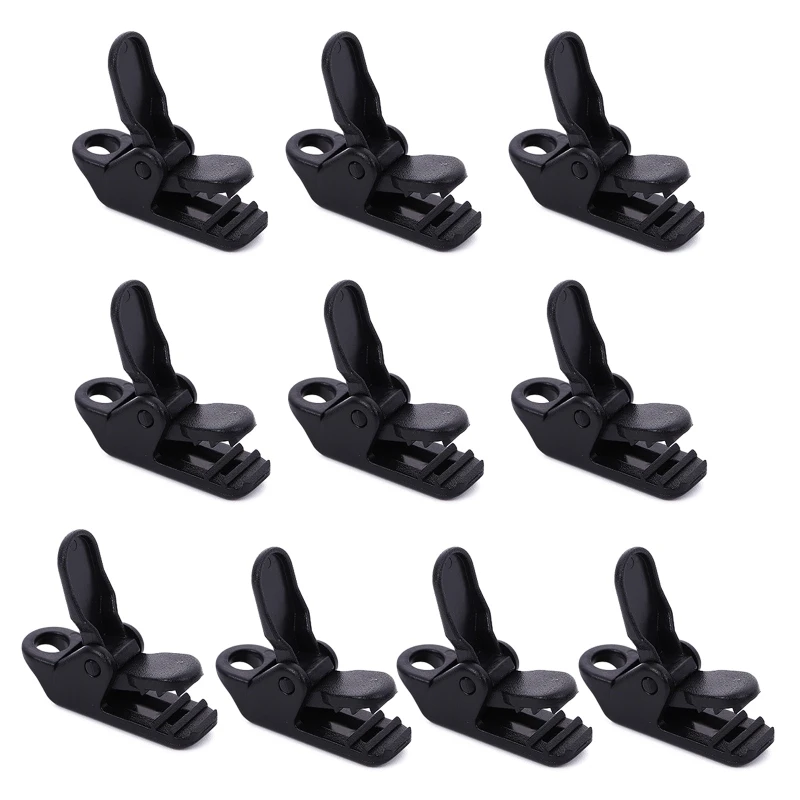 

10 Pcs Tent Awning Canopy Clamp Tarp Canvas Clip Snap Gripper Caravan Jaw Grip 69HD