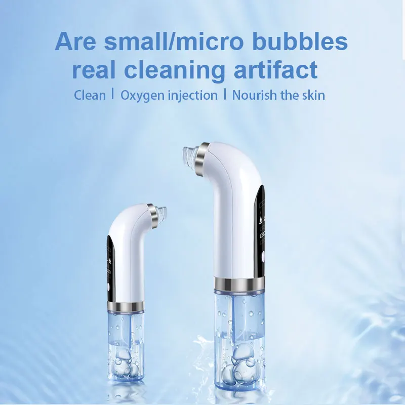 Electric Small Bubble Blackhead Remover USB Rechargeable Water Cycle Pore Acne Pimple Removal Vacuum Suction Facial Cleaner Tool