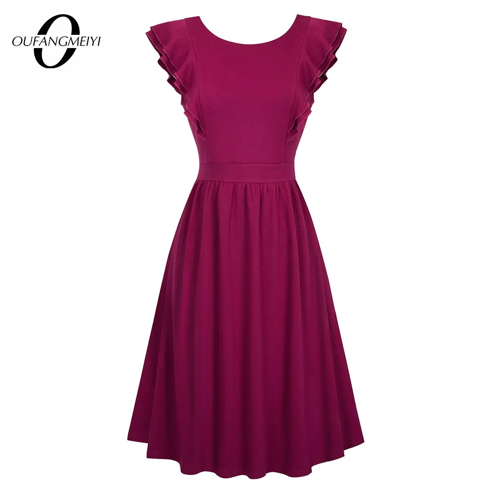 Женская обувь в стиле ретро Платье трапециевидной формы Вечерние Элегантные