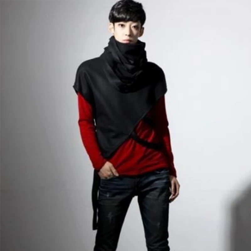 Мужская необычная дизайнерская футболка DJ певица панк рок хип хоп сценический