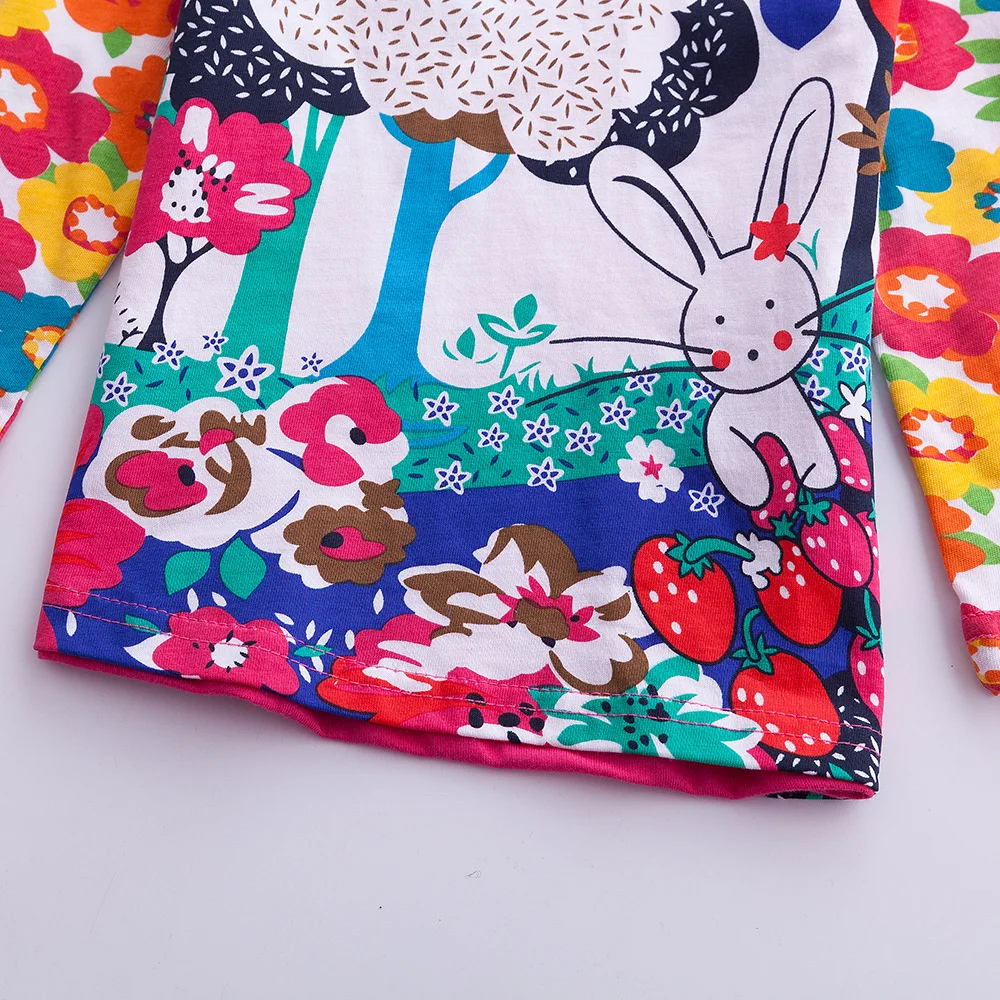 Nova/Одежда для маленьких девочек хлопковая детская одежда с круглым вырезом