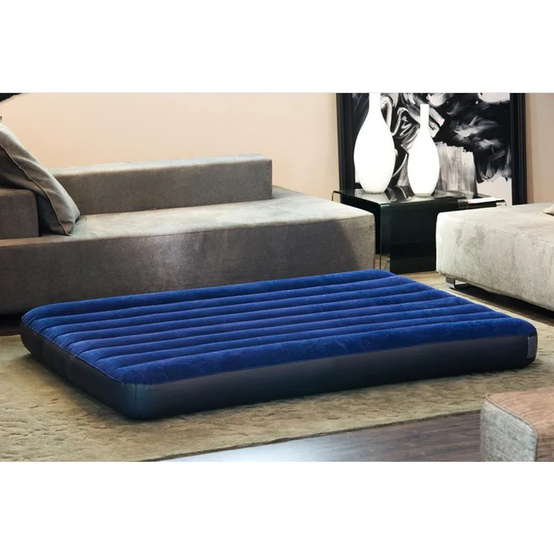 Новый Полосатый Флокированный двойной надувной матрас популярная кровать