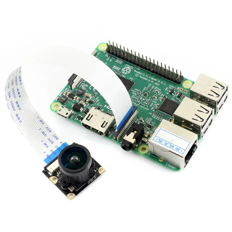 

RPi 1080P 500MP CCD camera J type 222 wide-angle adjustable focus for Raspberry pi
