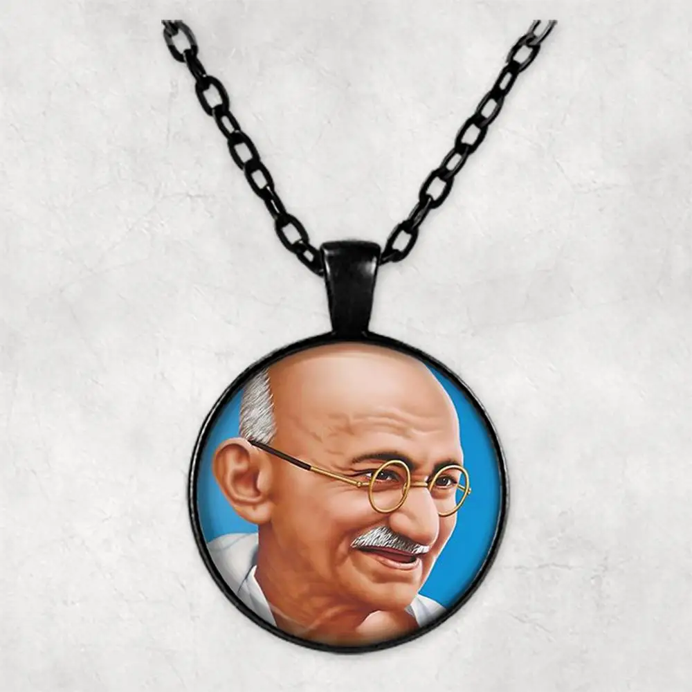 Mahatma Gandhi индивидуальное фото ожерелье ювелирные изделия с картинами s подвески