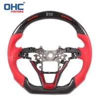 real carbon fiber led steering wheel compatible for honda ac co rd cv1 cv2