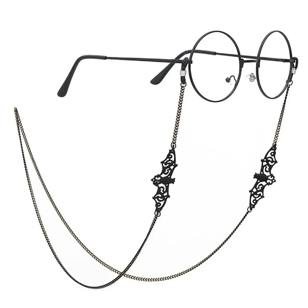 

Women Retro Black Bat Sunglass Chains Lanyards Eyewear Accessories Sunglasses Reading Glasses Strap cord glasses hanging rope