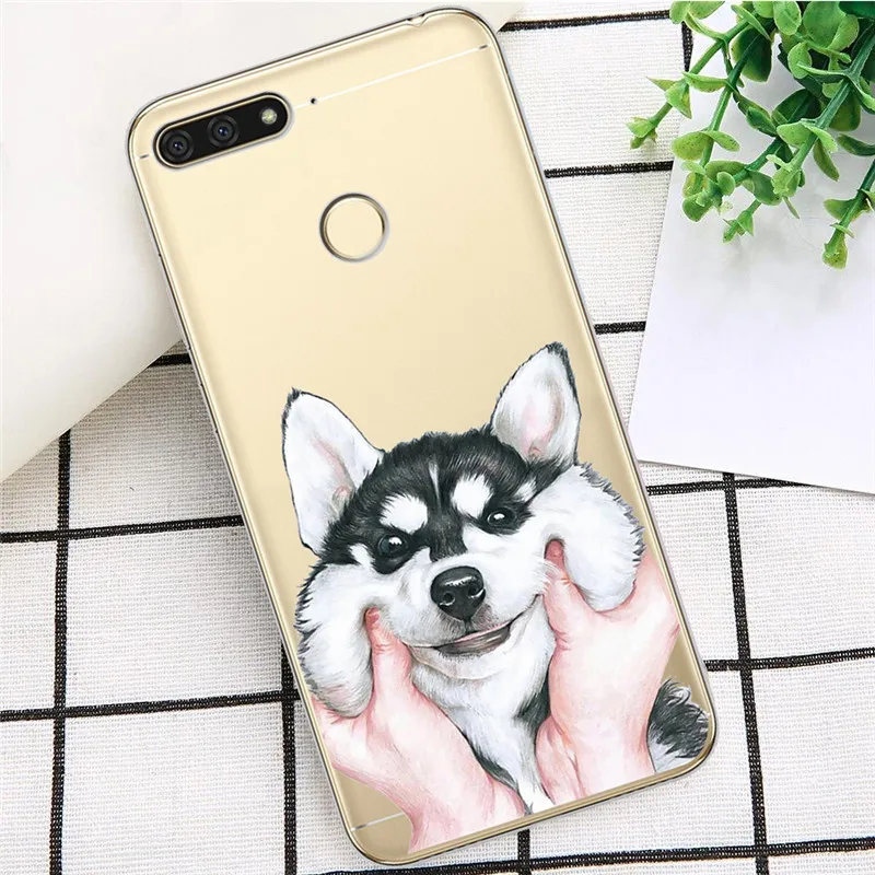 Кошка собака с принтом в виде персонажей из мультфильма для huawei Honor 10 9 8 8X 8C 7A 7C 7X7 6X 6A 20 Pro V20 20i Lite чехол для телефона чехол Funda Coque Etui capinha