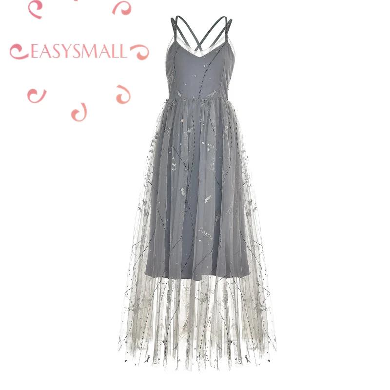 

EASYSMALL Women dress New Arrival2019 Fashion Sexy Sundress Summer exclusive high-end Slim tight Casual Loose High waist