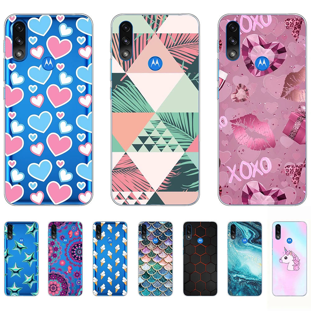 

Case for Motorola Moto E7 Power Silicon Tpu Clear Back Cover on Moto E7 Power Shockproof Soft Coque Bumper 360 Full Protection