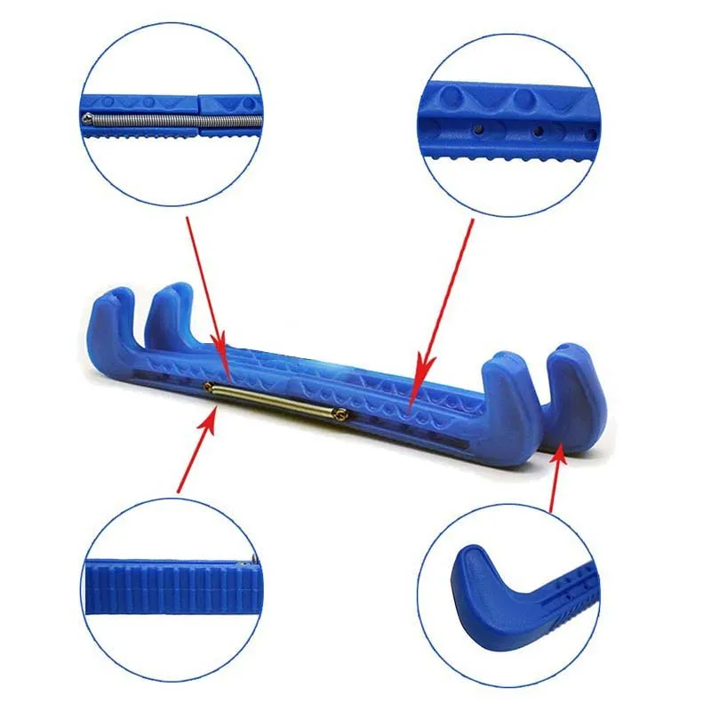 Скейт обувь покрытие защитное лезвие защита с регулируемой пружиной для Хоккей |