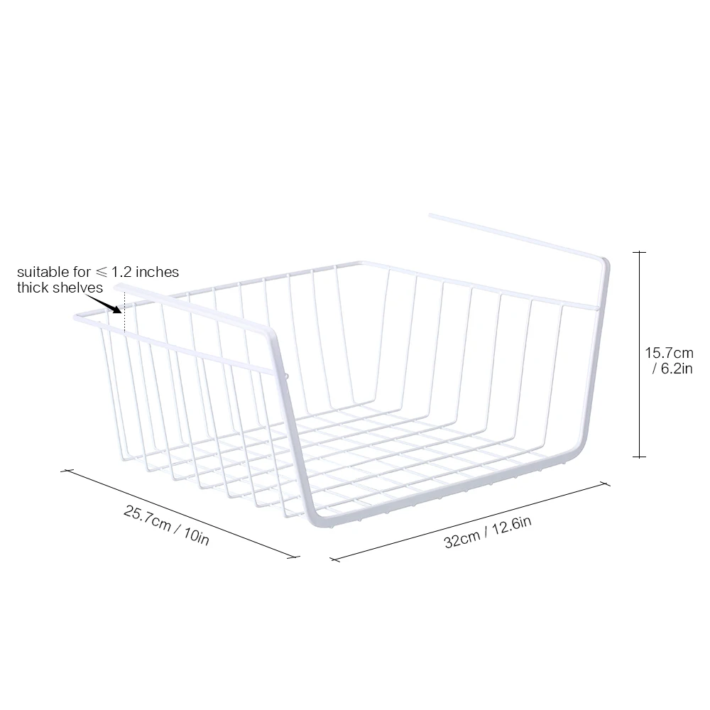 Горячая новинка кухонная корзинка для хранения металлическая проволока под