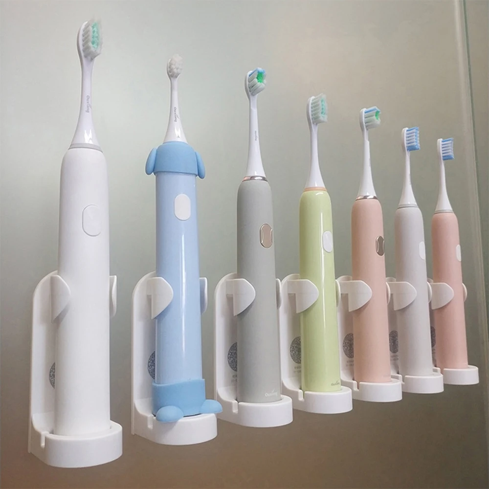 

1Pc Creative Traceless Stand Rack Toothbrush Organizer Electric Toothbrush Wall-Mounted Holder Space Saving Bathroom Accessories