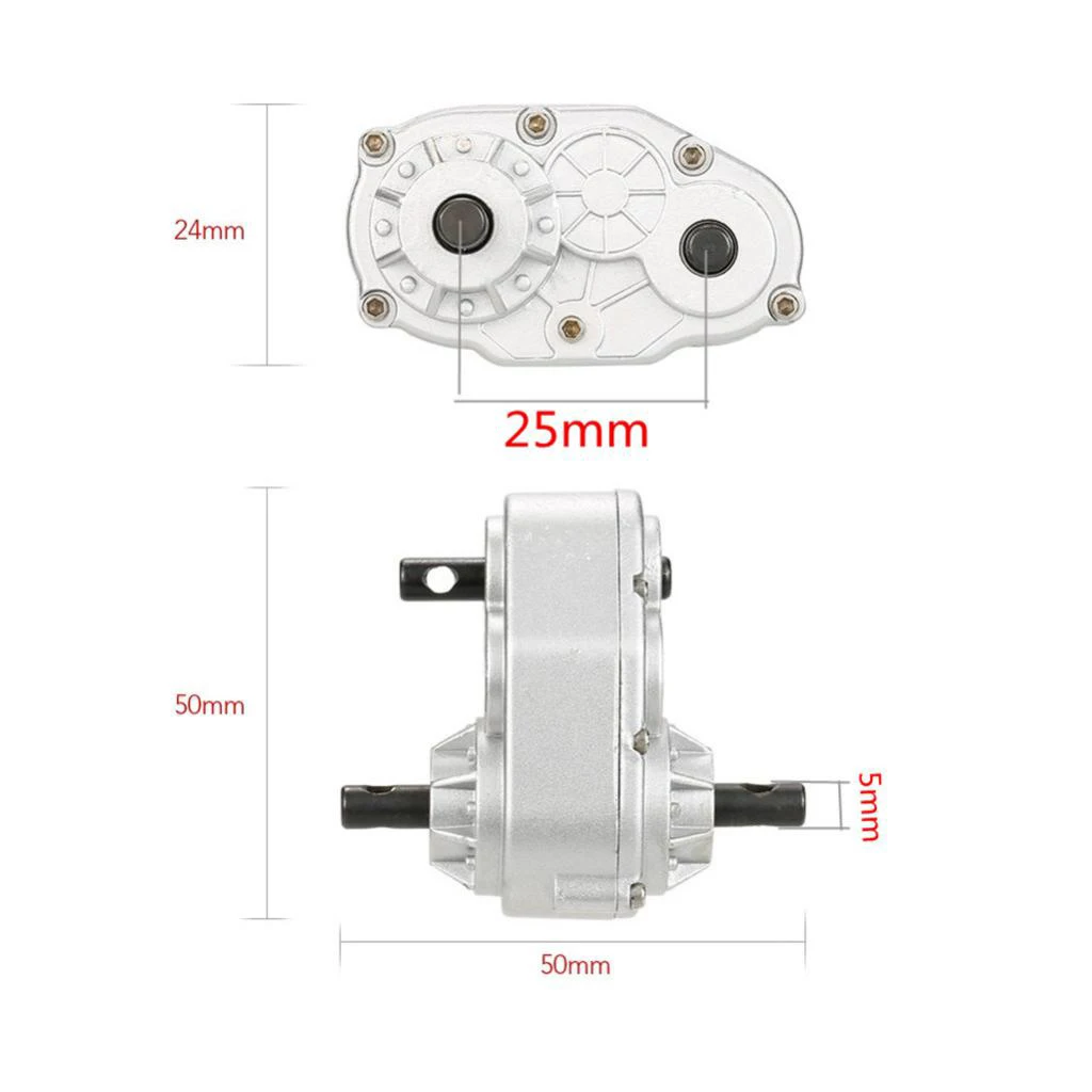 

50mm Silver Transfer Case for Gelande II D90 Car Crawler Parts RC 1:10