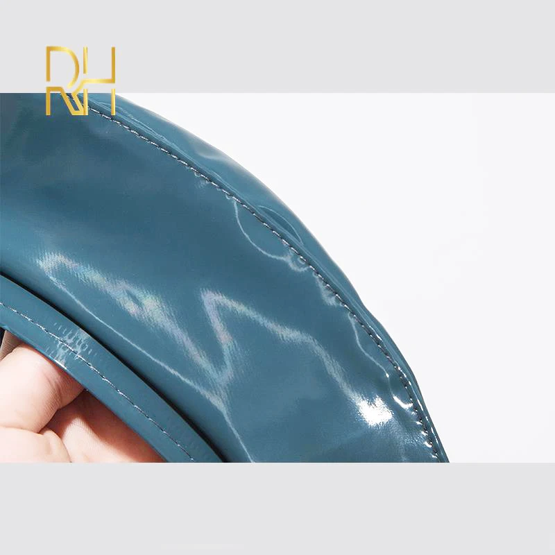 Женский зеркальный берет из искусственной кожи Женская демисезонная зимняя