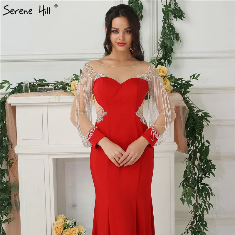 Соблазнительные прозрачные вечерние платья с длинным рукавом и юбкой-годе