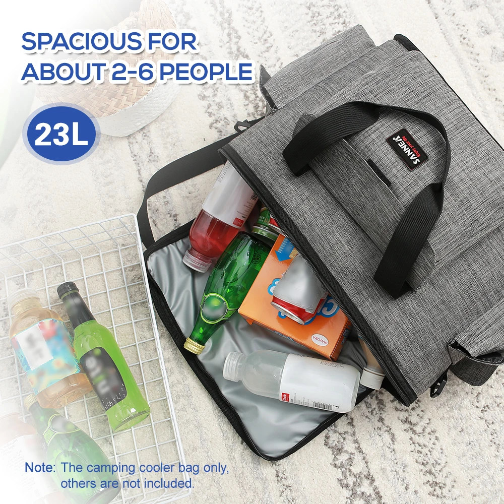 23L наружная Изолированная охлаждающая сумка для еды Bento открытое Дачное барбекю