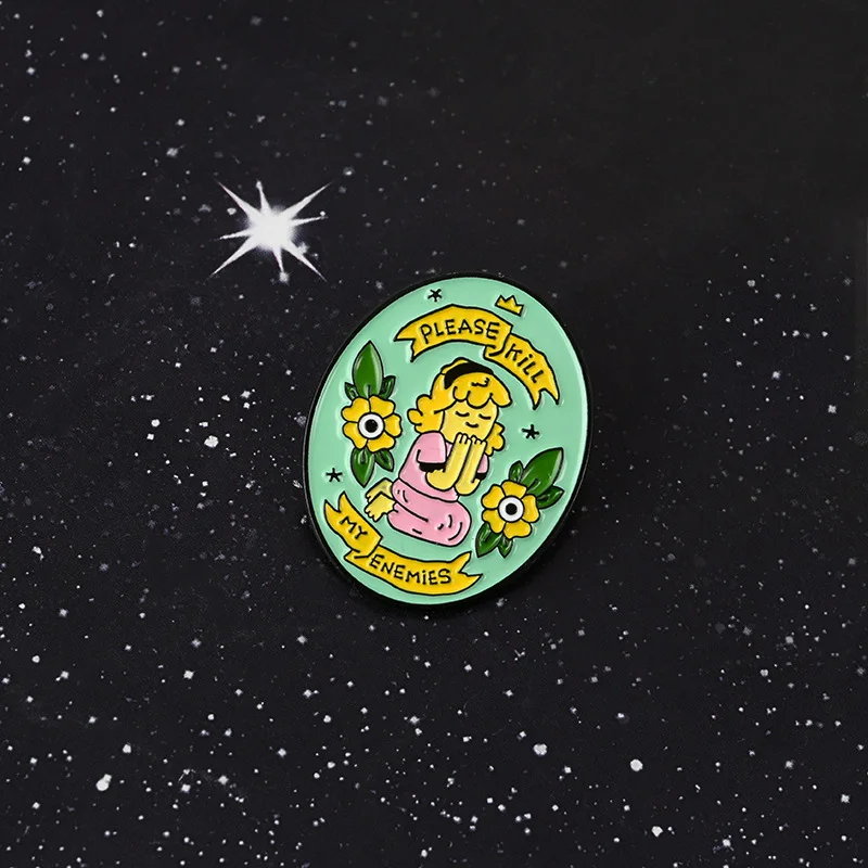 

Opposing Feminism Justice Alloy Brooch Wild Jewelry Collar Pin New Innovative Brooch