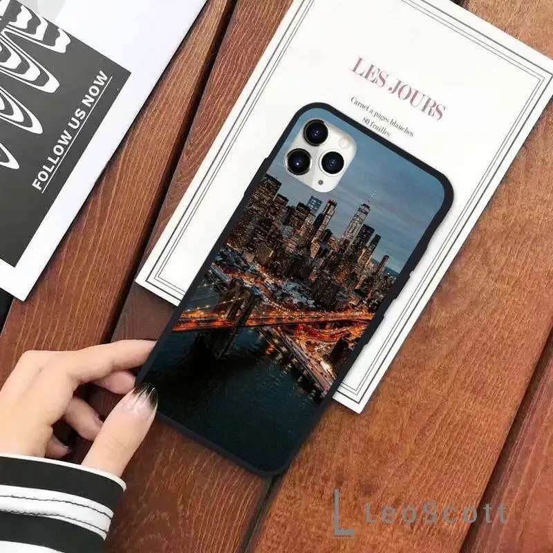 

New York City Phone Case for iPhone 11 12 pro XS MAX 8 7 6 6S Plus X 5S SE 2020 XR Soft silicone