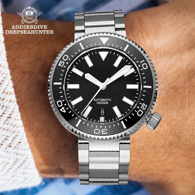 

ADDIES DIVE 1000 m Diver Watch Ceramic bezel Stainless NH35 Automatic Sapphire Crystal Mechanical wristwatch dive Men