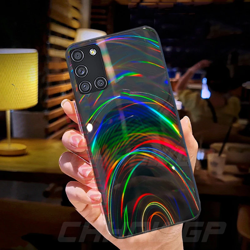 

Rainbow Mirror Soft Case For Samsung Galax Ultra Glitter Cover