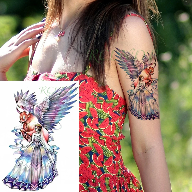 

Waterproof Temporary Tattoo Sticker combination animal peacock eyes Fake Tatoo Flash body art Tatto for Girl Women Men kid
