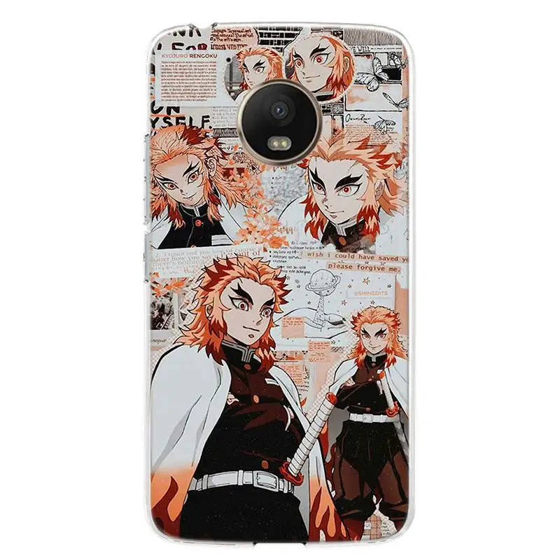 kimetsu no yaiba demon slayer anime phone case for motorola g9 play g8 plus g30 g7 power capa moto one vision fusion g6 g5 e6 e5 free global shipping