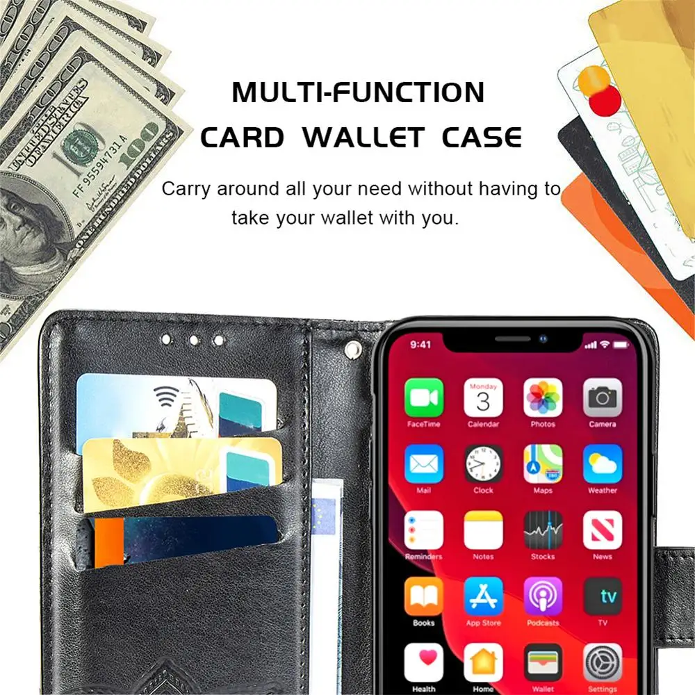 Чехол для телефона совместимый с iPhone 11 чехол кошелек дизайнерский кожаный