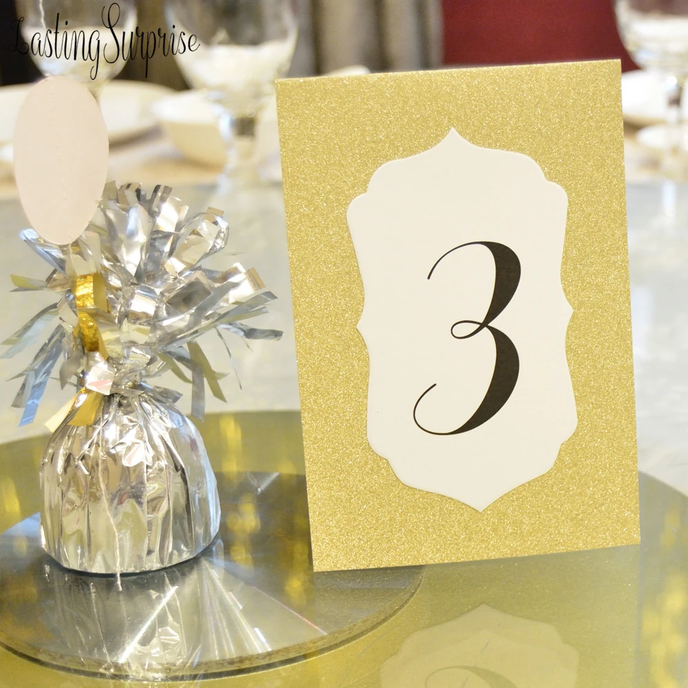 Золотой блестящий стол с номером карты 1 10 место для стола карта ресторана
