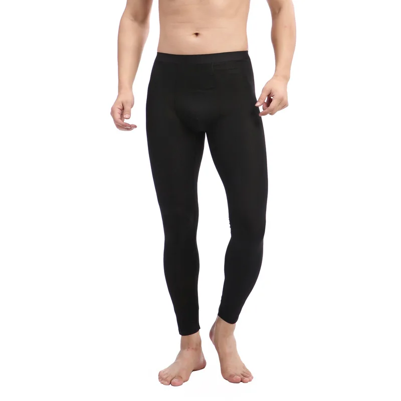 

Modal Seamless Thermal Underwear Bottoms Men Long Johns Winter Warm Sleep Bottoms Mens Tight Long Johns For Underpants Legging