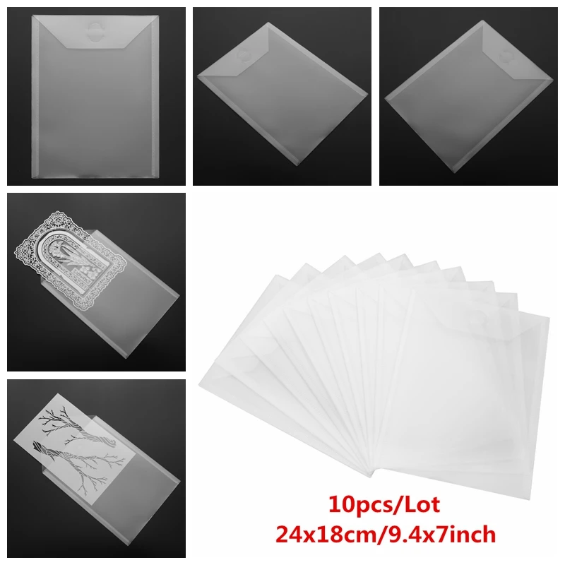 

10Pcs Large Die & Stamp Storage Bag Used To Store Cutting Dies Hot Foil Plates Embossing Folders Organizer Holders Bags