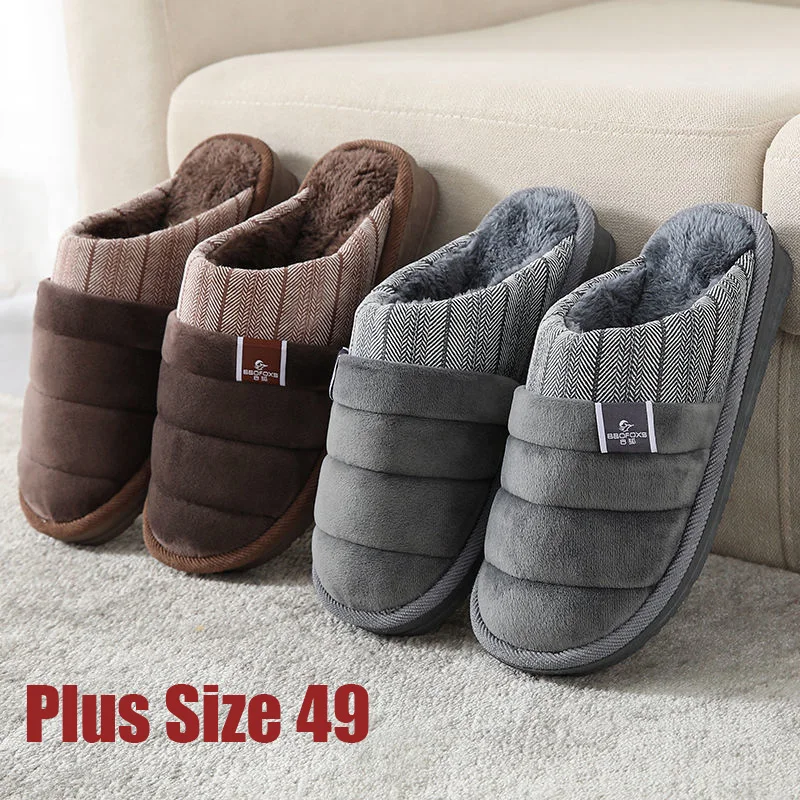 

Домашняя обувь с защитой от запаха, пушистые тапочки для мужчин, зимняя обувь для дома, теплые меховые мужские тапочки для спальни, мужские х...