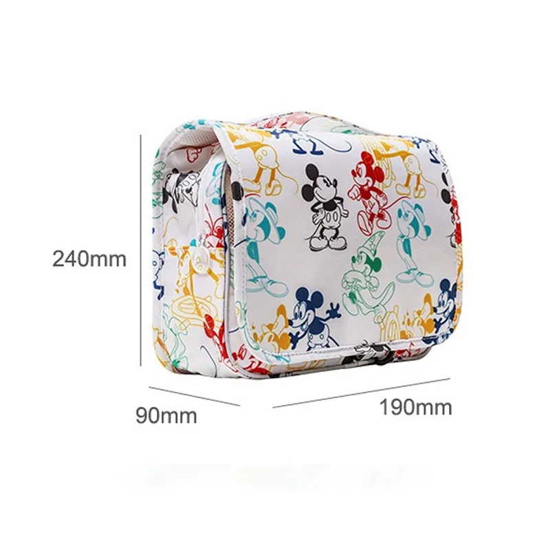 

Disney Original Mickey Large-Capacity Cosmetic Bag Men Women Multi-Function Business Travel Supplies Portable Makeup Bag