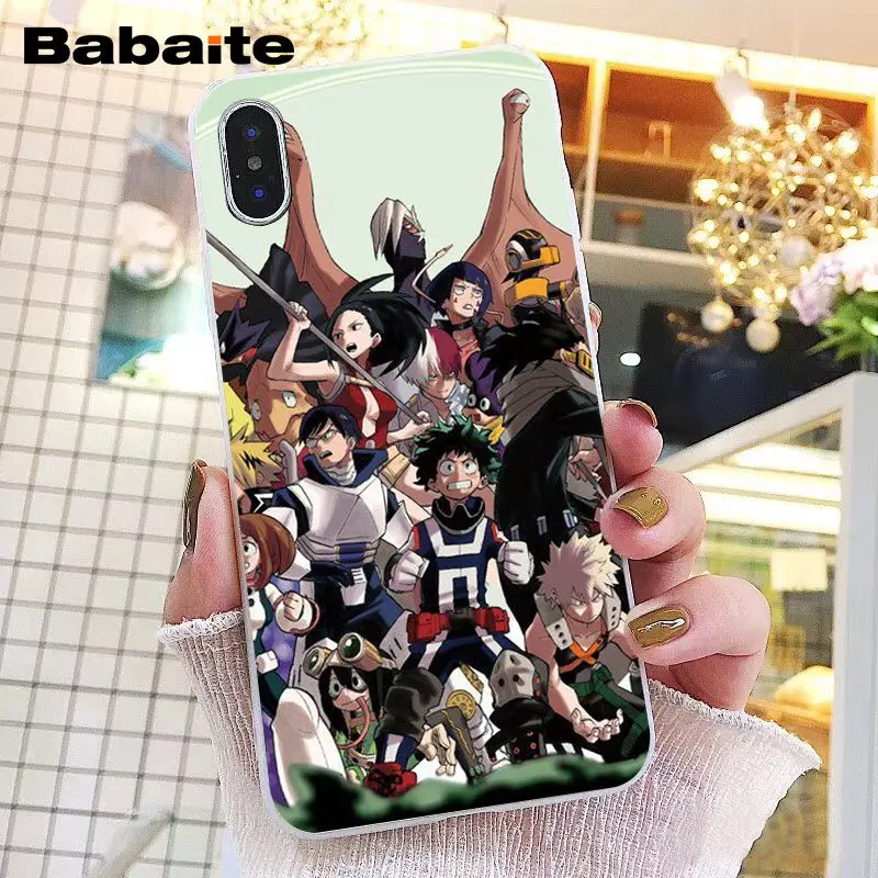 A2 Babaite аниме My Hero Academy deku bakugou Boku no Hero чехол для телефона iPhone XR 11 Pro Max XS MAX 8 7 6 6S Plus X 5 5S SE - Цвет: A2