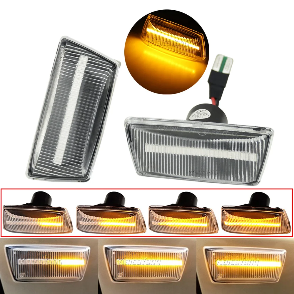 

Автомобильные Боковые габаритные огни для Cadillac BLS CTS, динамичессветодиодный ные поворотники для Buick Regal 2008-2017 Cascada (US) 2013-2019