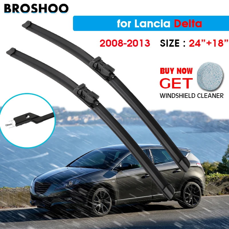 

Автомобильный Щетка стеклоочистителя для Lancia Delta 24 "+ 18" 2008-2013 авто ветровое стекло стеклоочистителя окно подходит кнопочный рычаг