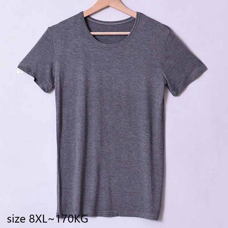 

Мужской Топ с коротким рукавом и круглым вырезом, размеры 7XL, 8XL, 50-170 кг