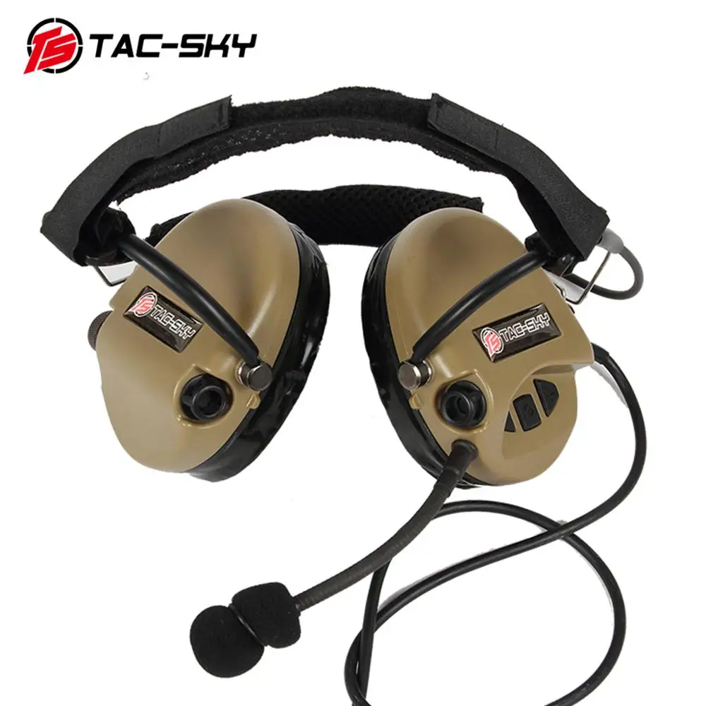 TAC-SKY TCI LIBERATOR II Softair Headphones SORDIN Silicone Earmuffs Noise Reduction Pickup Tactical Military Headphones DE