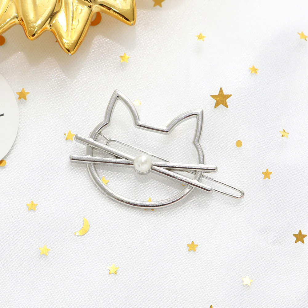 

Women Cute Love Cat Hairpin Hair Claws Girls Sweet Headband Hair Clips Hair Accessories