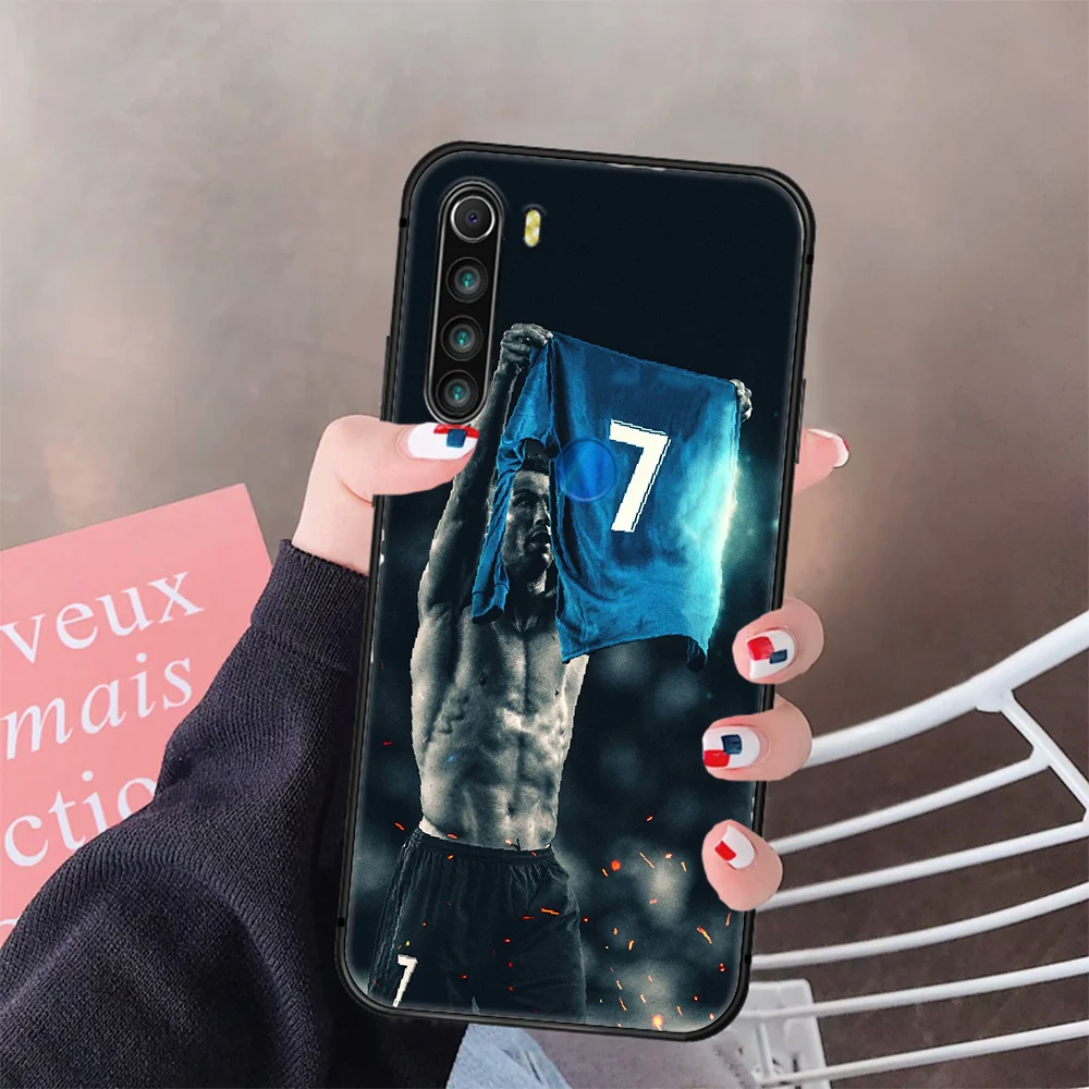 

Football Ronaldo Star CR7 Phone Case Cover Hull For XIAOMI Redmi 7a 8a S2 K20 NOTE 5 5a 6 7 8 8t 9 9s Pro Max black Hoesjes Tpu