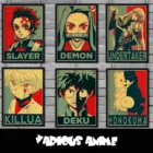 Постер в японском Ретро Стиле Аниме Охотник x Hunterмоя геройская Академиясемейное настенное художественное украшение, картина для детской комнаты o282