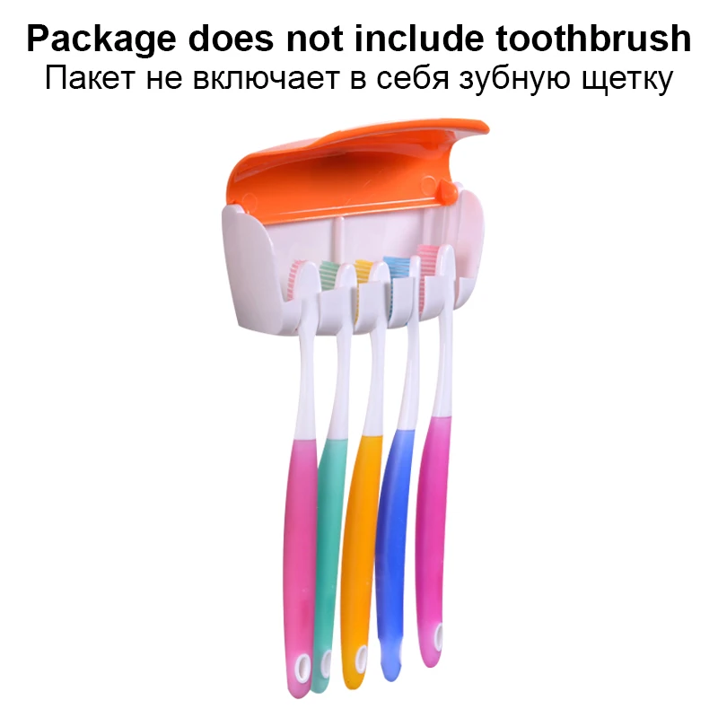 toothbrush holder BAISPO автоматический диспенсер для зубной пасты Пыленепроницаемая настенная подставка для зубных щеток подставка для крепления аксессуары для ванной комнаты Набор соковыжималок для зубной пасты - Цвет: toothbrush holder