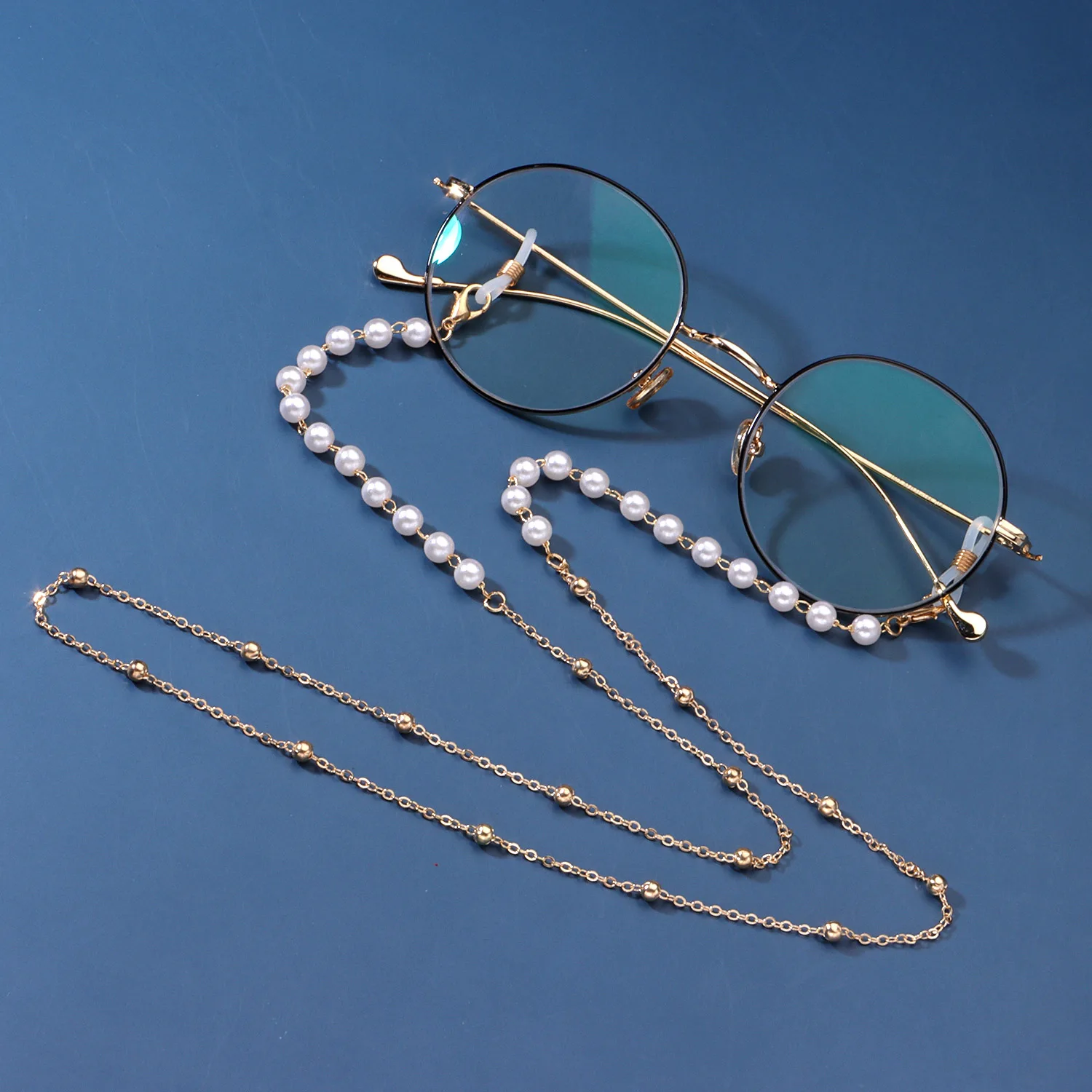 

Fashion Eyeglasses Chain Imitation Pearl Beaded Trendy Women Outside Casual Sunglasses Accessory Necklace Gift Mask Hanging Rope
