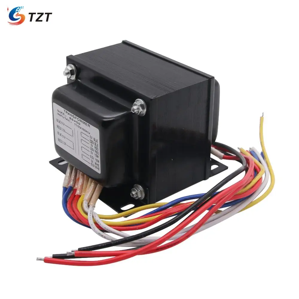 

TZT Vacuum Tube Power Amplifier Transformer 130W AC 230VX2 6.5VX1 6.5VX1