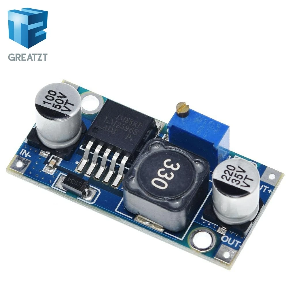 Высокое качество 3A Регулируемый DC-DC LM2596 LM2596S вход 4 V-35 V Выход 1,23 V-30 В постоянного тока dc понижающий Питание Регулятор модуль