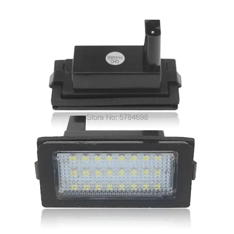 2 x LED Number License Plate Lamps OBC Error Free 18 LED For BMW E38 7 series 740i 740Li 750i 750Li 1995-2001