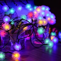 solar power led ball fairy christmas lights string outdoor twinkle waterproof festoon new years garland garden home decoration