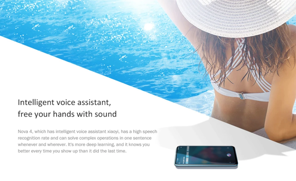 DHL Быстрая HuaWei Nova 4 4G LTE мобильный телефон Kirin 970 Android 9,0 6," ips 2310X1080 8 Гб ram 128 ГБ rom МП отпечаток пальца