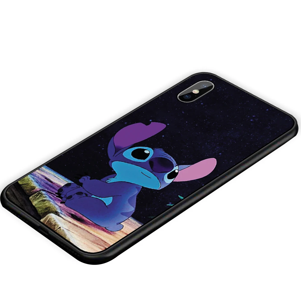 Прекрасный чехол для телефона Disneys Stitch, Силиконовые Мягкие Мультяшные из ТПУ для Iphone X XS MAX 5 5S 6 6S 7 8 Plus 11 11Pro Max