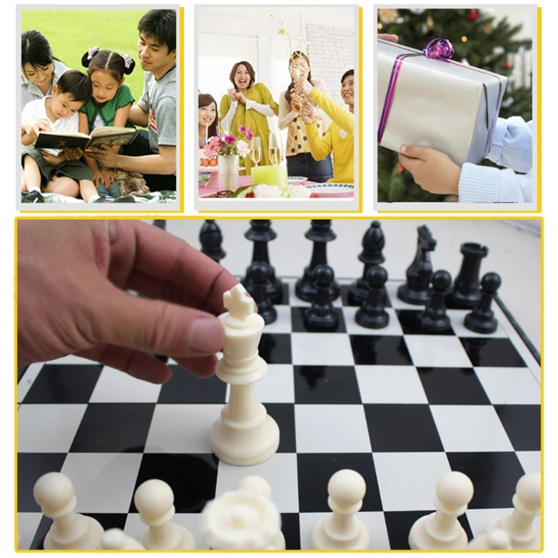 

Chess Pioneer b-9 Super Large Chess Suit Folding Portable Checkers XX9E