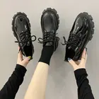 Женские ботинки на массивной платформе, черные готические ботинки в стиле панк, сезон осень-зима, 2020